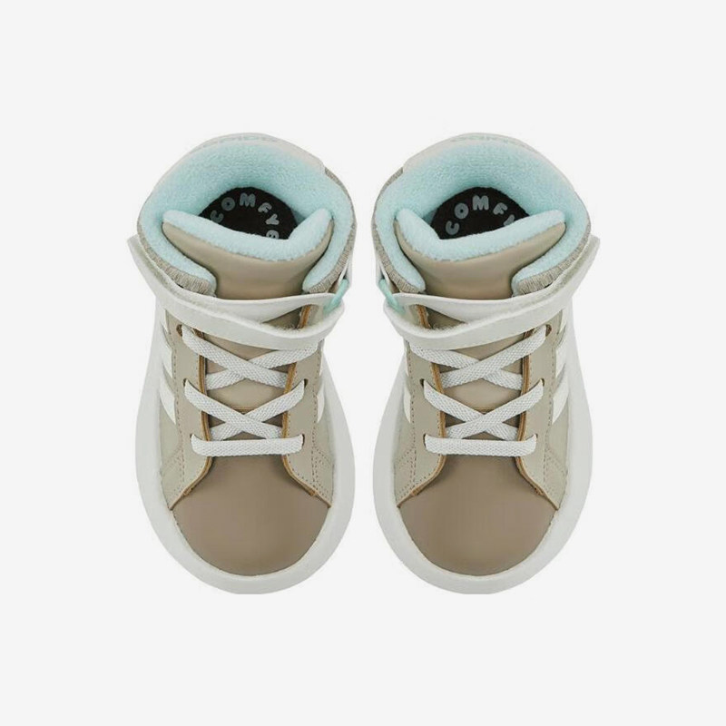 Adidas/阿迪达斯正品GRAND COURT MID I婴童休闲运动鞋JR2581,淘宝优惠券,粉丝福利购,淘宝优惠卷
