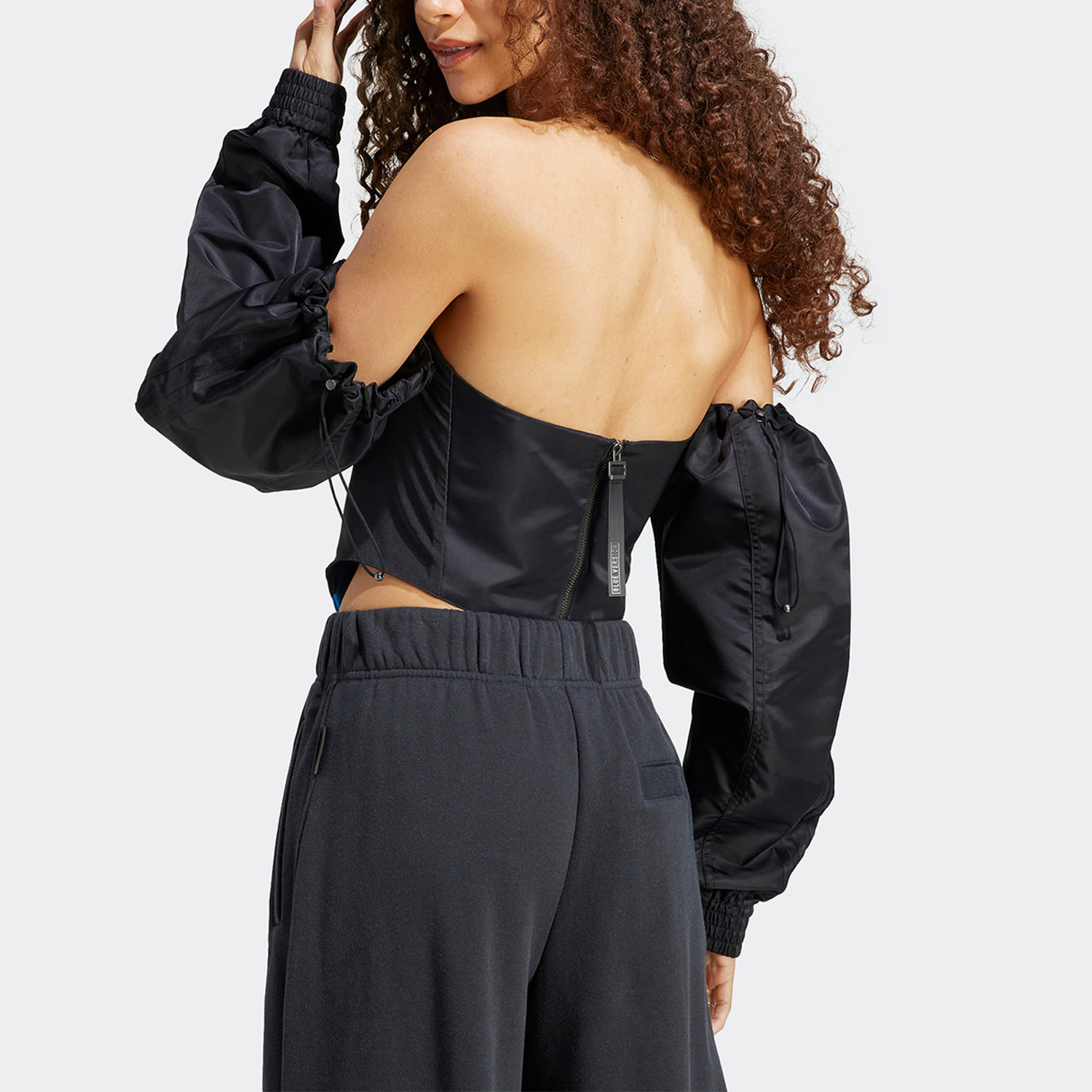 Adidas/阿迪达斯正品三叶草男女新款运动紧身露肩上衣HR3426,淘宝优惠券,粉丝福利购,淘宝优惠卷