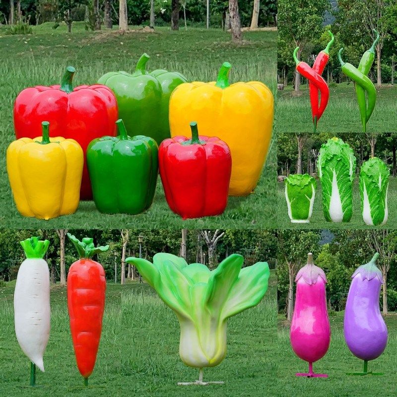 仿真蔬菜雕塑庄园农场丰收节大白菜辣椒I模型摆件户外景观装饰小,淘宝优惠券,粉丝福利购,淘宝优惠卷
