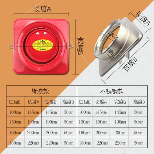 罗洛亚抽油烟机不锈钢止回阀烟道厨房排烟管止逆阀防火止回阀单向 - 图2