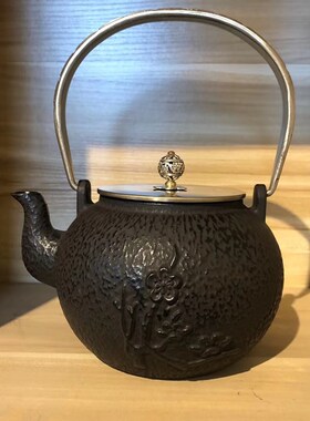 手工铸铁壶家用烧水壶生铁茶壶新中式装饰摆件茶室博古架复古茶具
