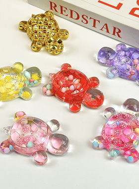 巨无霸夜光流沙乌龟M豆可爱摆件饰品龟太爷创意手工diy桌面摆件