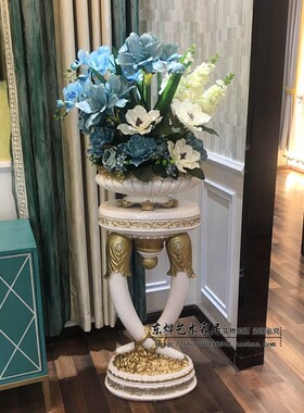 欧式落地大花瓶仿真n花艺套装插花客厅装饰花摆件家居饰品摆设美