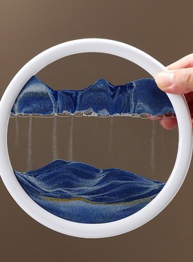 新中式财福大象流沙画桌面摆件客厅酒柜办公室装饰品乔迁家居饰品