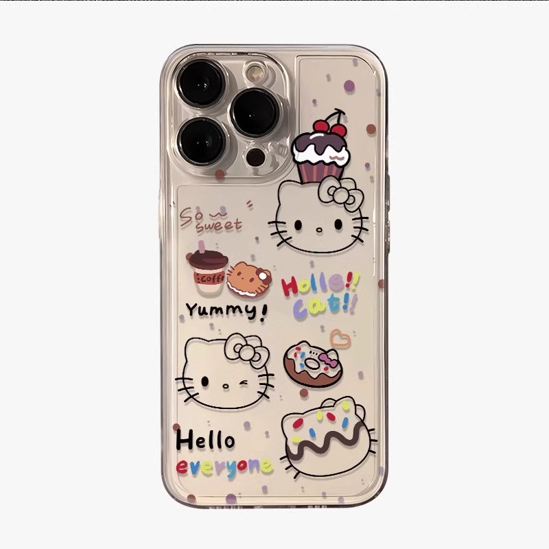 维加iPhone15手机壳xr保护6套mini透明KT猫女16全包xs全包se3 2防摔7 8plus新款max13创意12可爱 - 图3