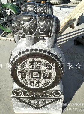 石雕门墩庭院别墅门口石枕抱鼓石景观摆件仿古门墩石青石雕刻