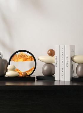 时来运转高级感桌面笔筒父亲节摆件创意高端办公室毕业礼物送老师