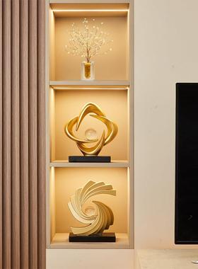 八方来财客厅电视柜摆件高端大气上档次轻奢高档装饰品高级感小众