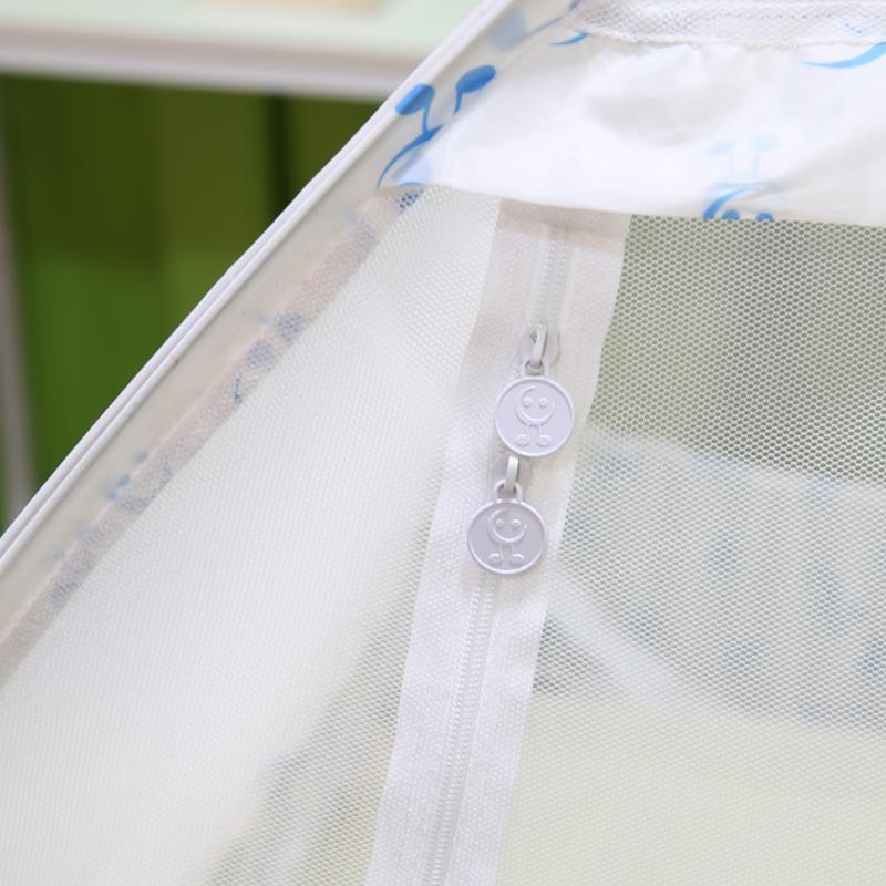 上下床蚊帐蒙古包免安装三开门儿童上下铺高低子母床1.2米1.35m床 - 图1