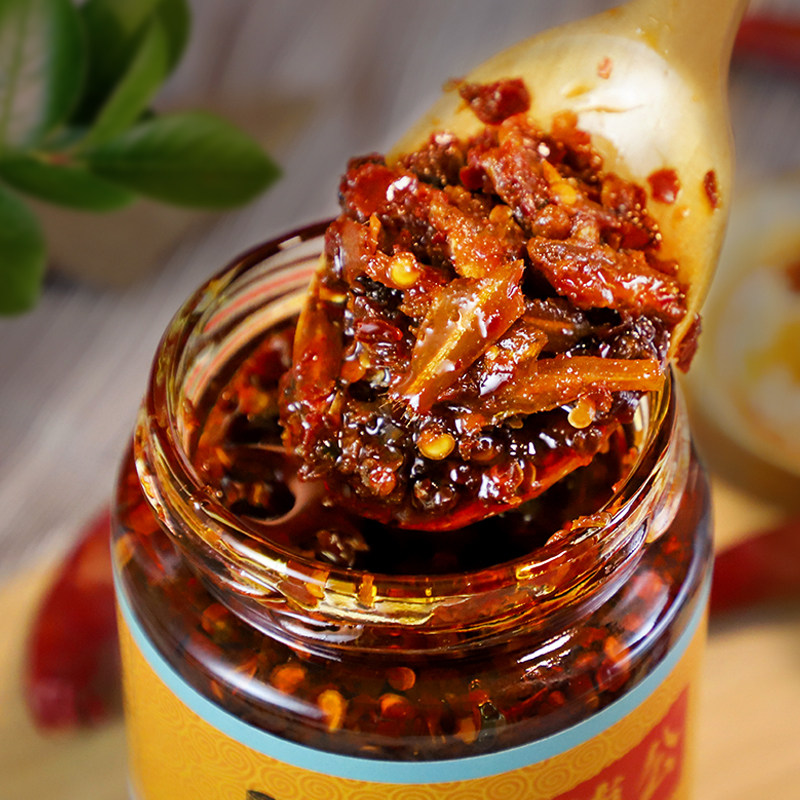 茂德公225g深海小鱼仔油辣椒酱下饭菜拌饭酱拌面调味鱼肉香辣酱料,淘宝优惠券,粉丝福利购,淘宝优惠卷