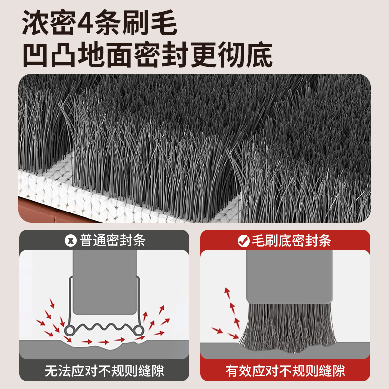门缝门底密封条隔音门贴超静音挡板防风卧室门房门隔音条防虫挡光 - 图1
