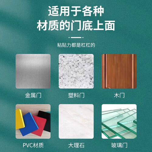 门缝门底密封条自粘隔音防盗门缝隙挡板玻璃门胶条窗户挡风条 - 图2