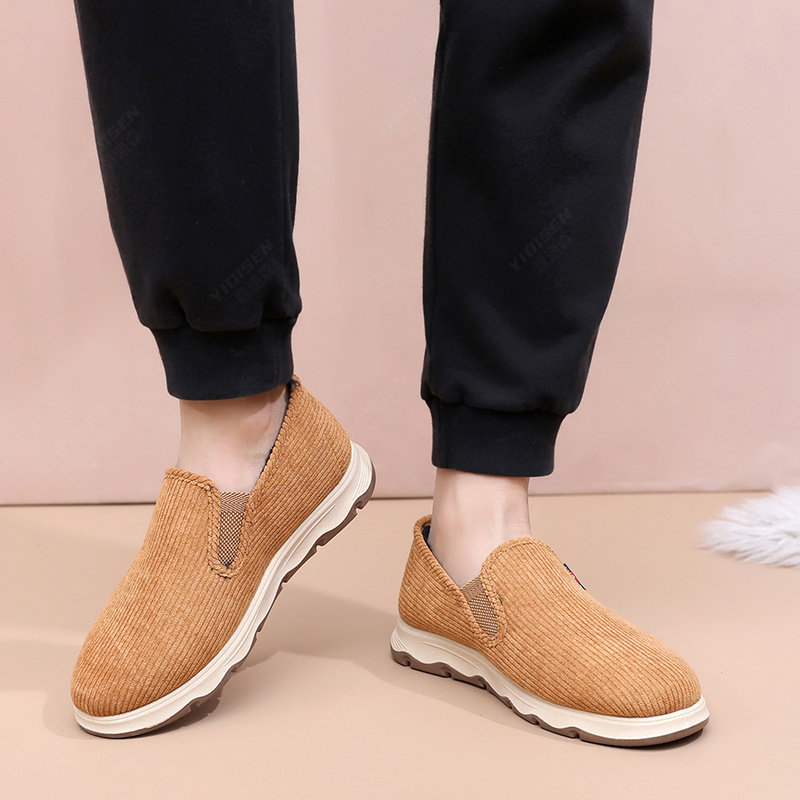 意迪森冬季男士棉鞋老北京布鞋中老年休闲软底厚底加绒防滑加厚,淘宝优惠券,粉丝福利购,淘宝优惠卷