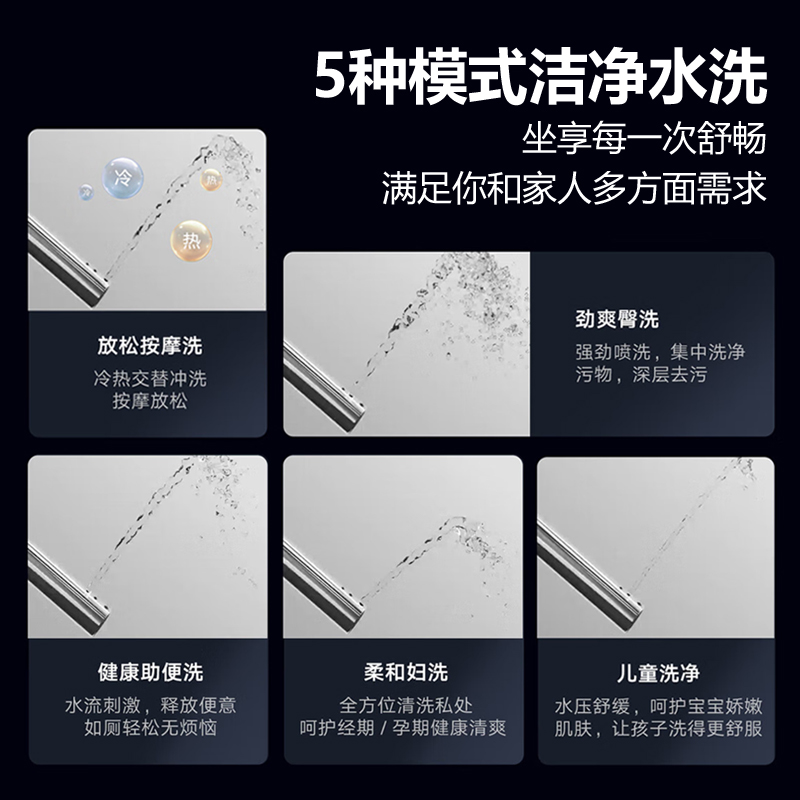 云米智能马桶盖家用全自动通用恒温即热电动马桶圈坐便盖板Nano2