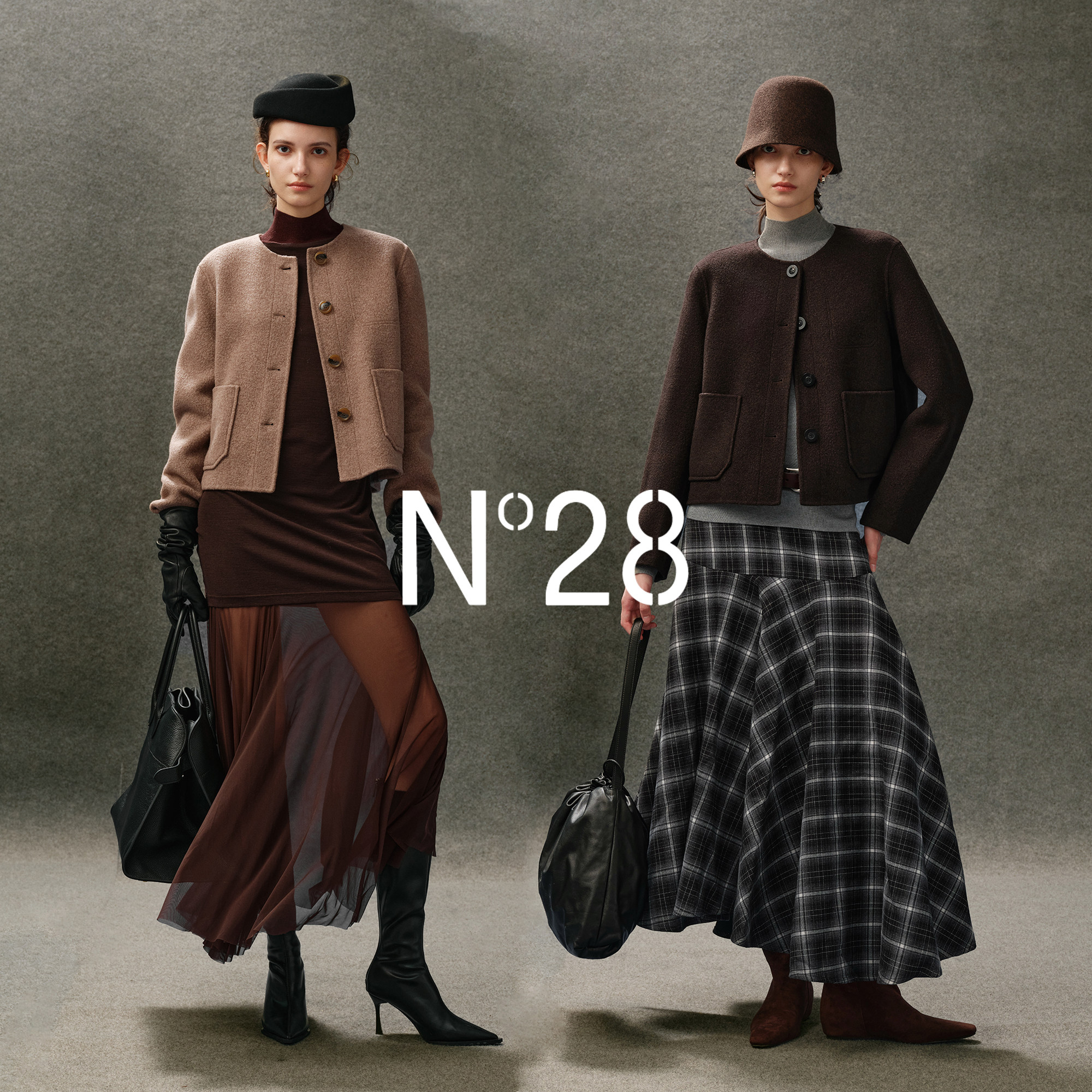 N°28【董洁同款】小个子短款毛呢外套女秋季高级感羊毛上衣,淘宝优惠券,粉丝福利购,淘宝优惠卷