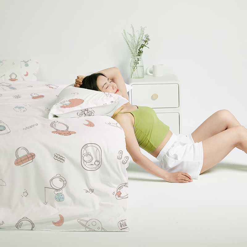 诺兰森迪 苹安喜乐一次性床单被套罩四件套枕套加厚酒店隔脏用品