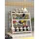 Fc304 stainless steel kitchen seasoning rack countertop multi-layer seasoning rack obliquely-stack condiment storage
