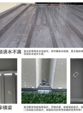 云南组装临时房子快拼活动板房移动储物室集装房铁皮工具房零售