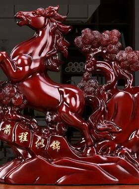 大展宏图笔筒摆件仿木老鹰工艺品老板办公室桌面摆设品书房装饰品