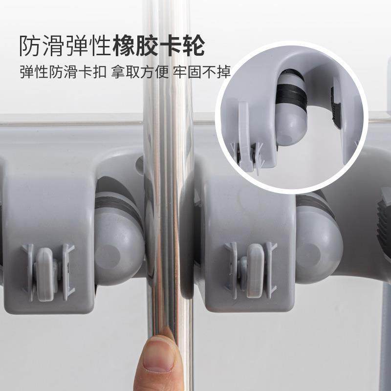 拖XUQ架落式把挂钩地夹墩布收纳清洁卡扫把架子可移动不锈钢拖把,淘宝优惠券,粉丝福利购,淘宝优惠卷