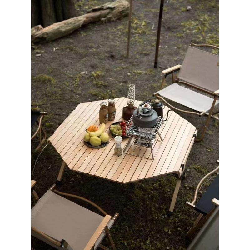 八角户外桌子六角蛋卷桌户外桌椅套装全套网红露营花园室内外庭院,淘宝优惠券,粉丝福利购,淘宝优惠卷