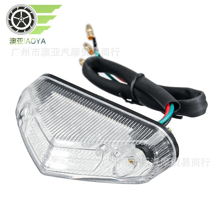 轻骑摩托车刹车行车灯 LED尾灯 高亮刹车灯 后滑板车尾灯 三角 - 图0