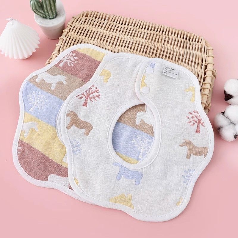 U先试用 婴儿围嘴男女宝宝围脖纯棉透气口水巾新生婴幼儿纱布围兜,淘宝优惠券,粉丝福利购,淘宝优惠卷