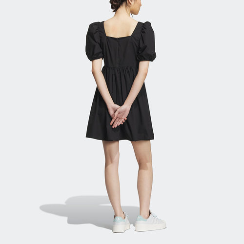 Adidas/阿迪达斯正品三叶草夏季女子运动灯笼袖连衣裙IP1771 - 图1