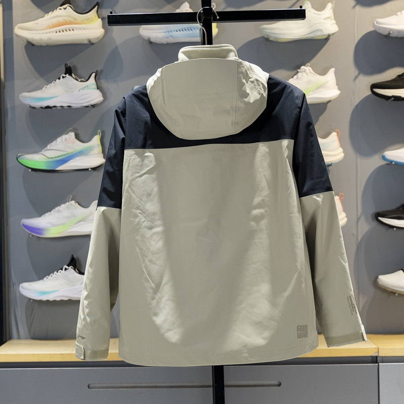 李宁正品户外CF溯男女同款三合一加绒防泼水宽松冲锋衣AEMV057-3 - 图0