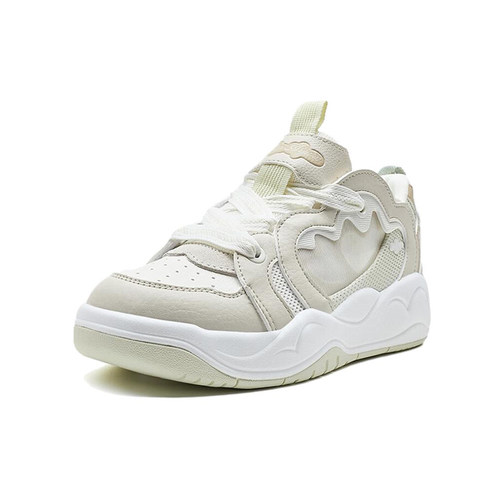 特步正品2025新款女子时尚潮流舒适百搭运动低帮板鞋975218310027 - 图0