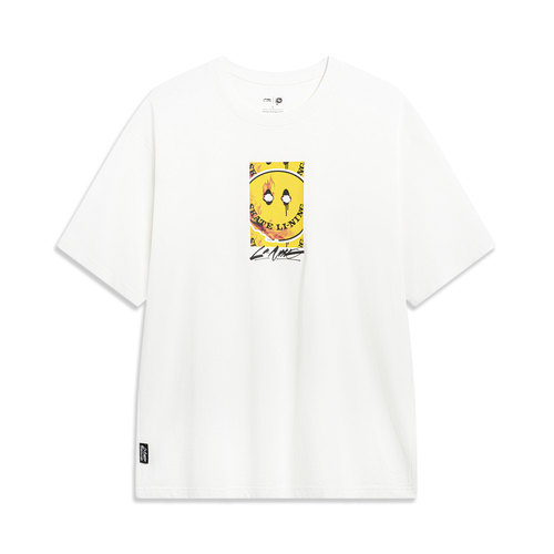 Lining/李宁正品新款男女休闲舒适透气宽松圆领短袖T恤AHST481 - 图3