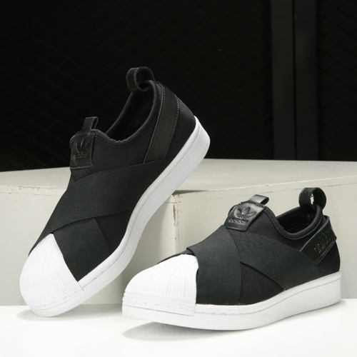 Adidas/阿迪达斯正品Superstar Slip On 男女贝壳头板鞋 FW7051 - 图1