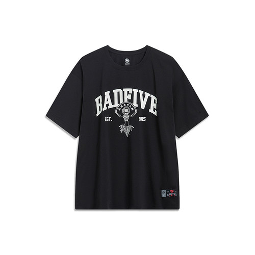 李宁正品反伍篮球系列男子排湿速干舒适圆领运动短袖T恤ATST547-3 - 图3