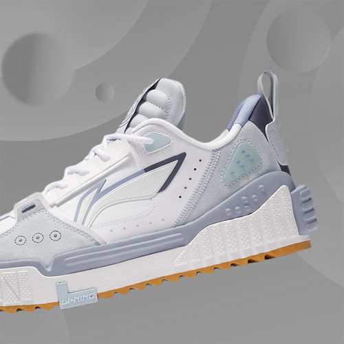 正品李宁 22 春季男鞋时尚经典小白鞋低帮舒适休闲板鞋 AGCS075-4 - 图2