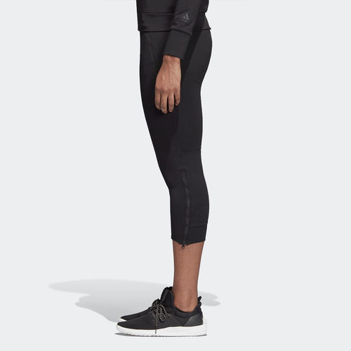 Adidas/阿迪达斯正品当季女子新款休闲运动跑步七分裤DM4459 - 图0