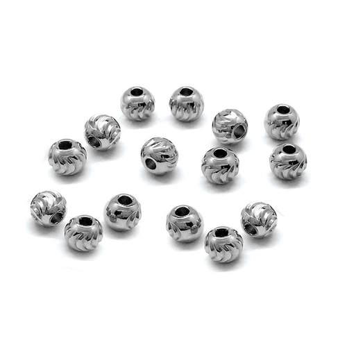 304不锈钢弯刀珠切角花珠散珠diy饰品配件材料手链串珠子挂饰 - 图1