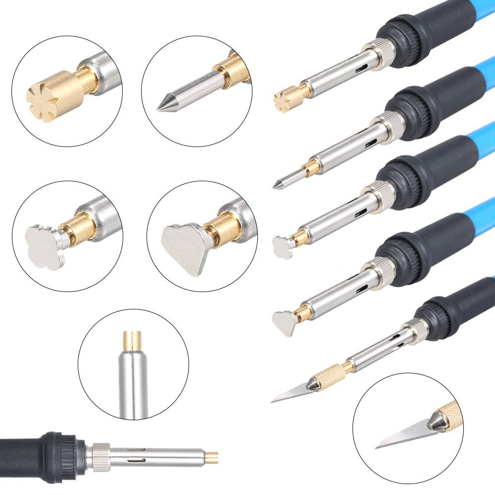 跨境雕刻烙铁 烫花烙画电烙铁 葫芦模板烙画木工彩铅雕花烙画焊接 - 图1