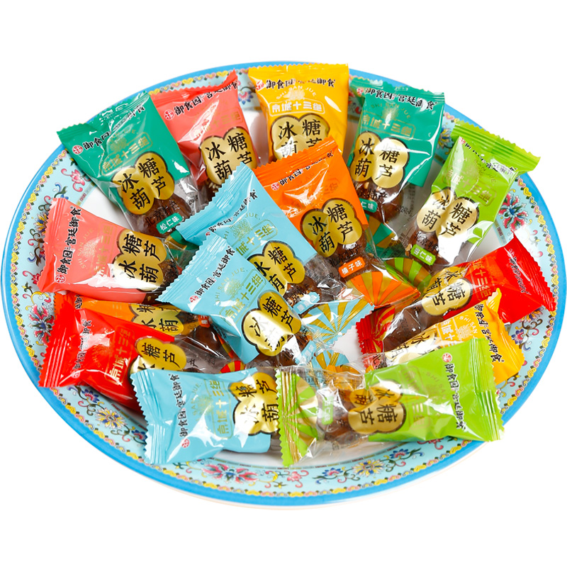 北京特产御食园冰糖葫芦500g山楂制品小包开袋即食mini北京糖葫芦 - 图3