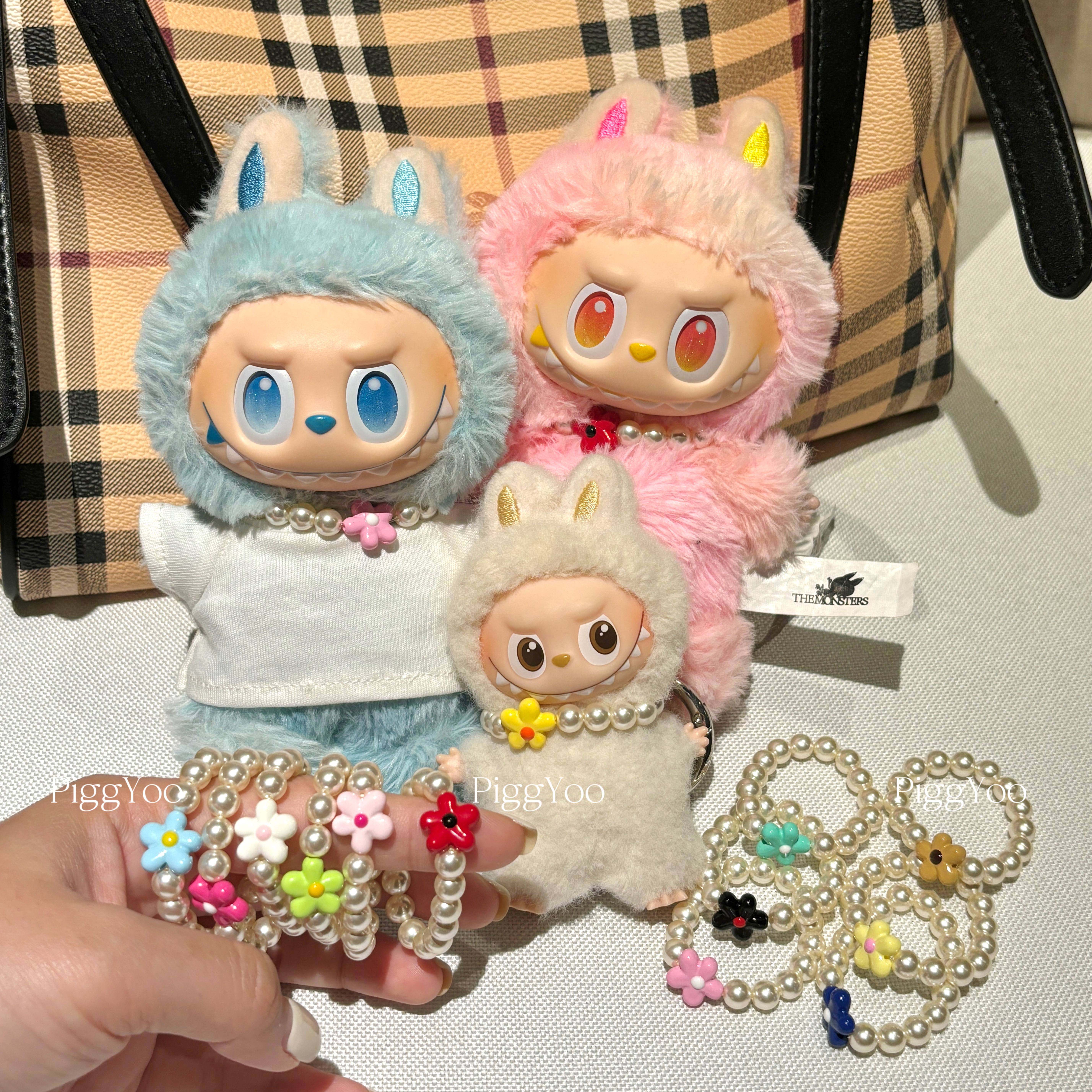 【原创小花珍珠项链】LABUBU拉布布娃衣施家珍珠花朵吊坠迷你着替,淘宝优惠券,粉丝福利购,淘宝优惠卷