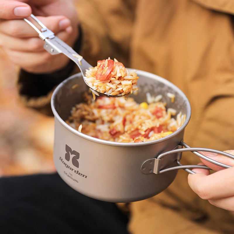 诺歌花园户外锅具露营炊具野营套锅纯钛卡式炉专用锅野炊烧水煮饭,淘宝优惠券,粉丝福利购,淘宝优惠卷