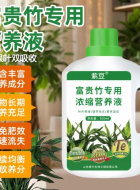 富贵竹营养液通用型壮苗绿植家用盆栽荒野变绿专用肥专治生根