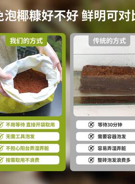 椰糠营养土免泡椰砖养花通用型种菜花卉种植盆栽土龟专用冬眠土