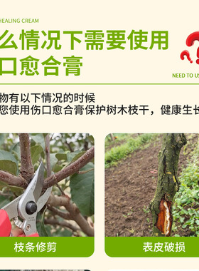 艾尚棵果树伤口愈合剂树木嫁接植物盆景苗木树枝花伤口切口愈合膏