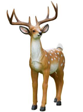 玻璃钢雕塑仿真梅花鹿摆件园林树脂工艺品花园婚庆别墅庭院装饰品