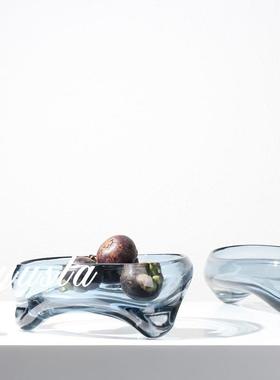 简约现代客厅茶几水果盘客厅吧台柜样板间别墅干果盆摆件软装饰品