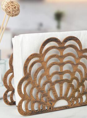 厂家家用创意欧式纸巾架桌面立式铁艺餐巾夹咖啡馆餐巾纸架