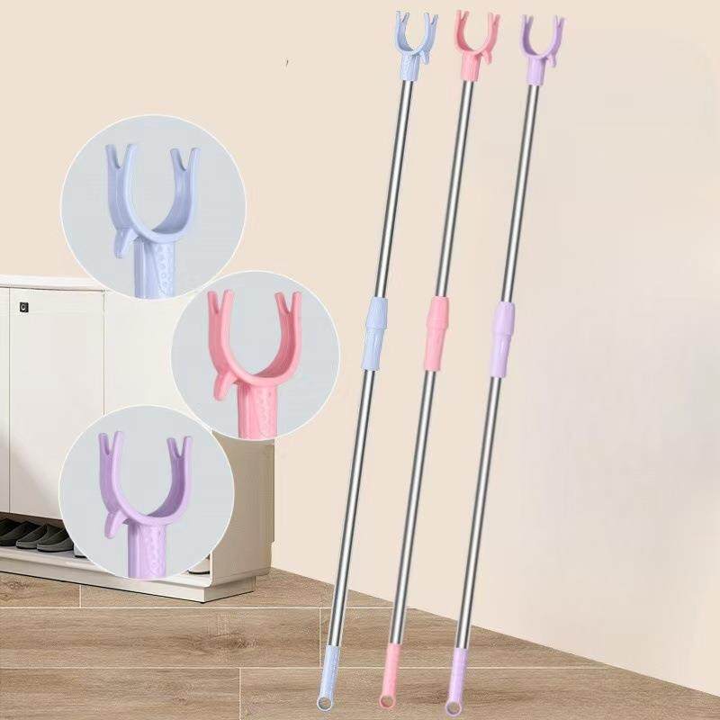 伸缩晾衣架撑衣杆晾衣杆叉丫可伸缩家用宿舍挑挂取衣叉杆晾衣捍 - 图2