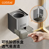 Kabei gun gray toilet brush wall-mounted floor-standing bathroom storage rack toilet cleaning silicone brush toilet cup without punching