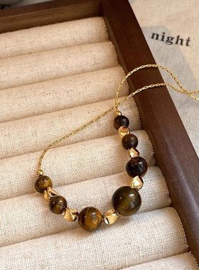 美拉德虎眼石珍珠项链2026新款