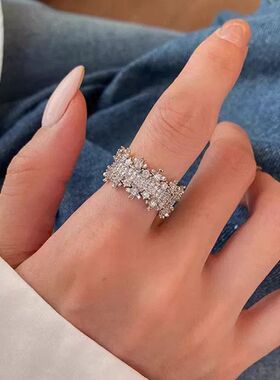 ins风设计小众满天星女式开口风